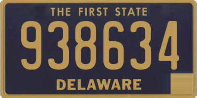 DE license plate 938634
