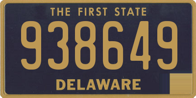DE license plate 938649