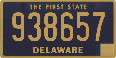 DE license plate 938657