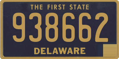 DE license plate 938662