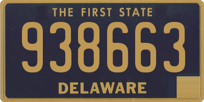 DE license plate 938663