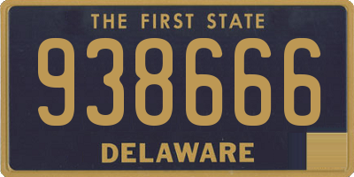 DE license plate 938666
