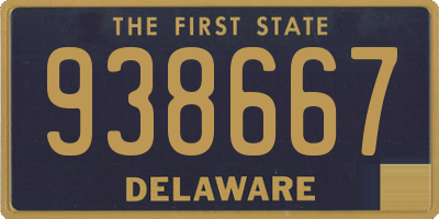 DE license plate 938667