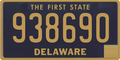 DE license plate 938690
