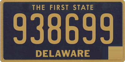 DE license plate 938699