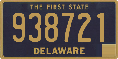 DE license plate 938721