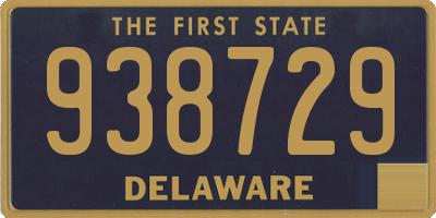 DE license plate 938729