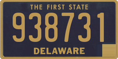 DE license plate 938731