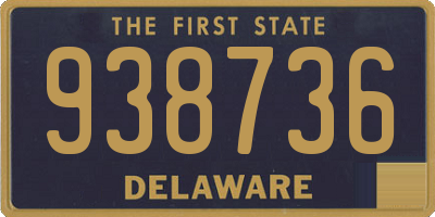 DE license plate 938736