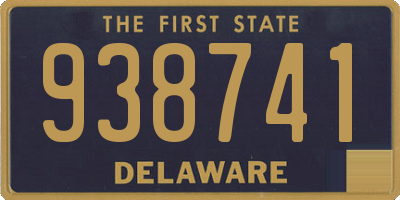 DE license plate 938741