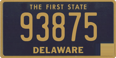 DE license plate 93875