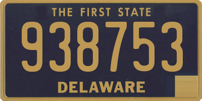 DE license plate 938753