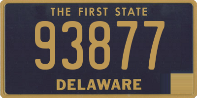 DE license plate 93877