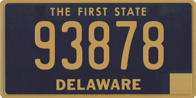 DE license plate 93878