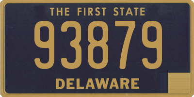 DE license plate 93879