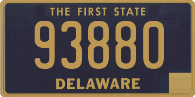 DE license plate 93880