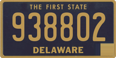 DE license plate 938802
