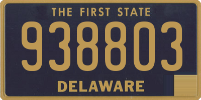 DE license plate 938803