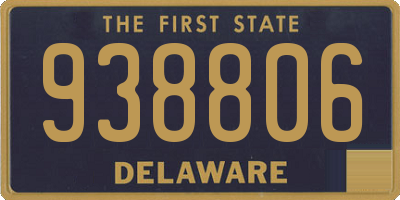 DE license plate 938806