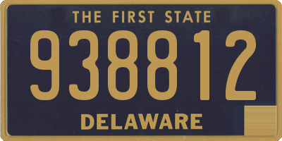 DE license plate 938812