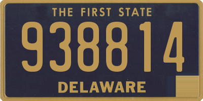 DE license plate 938814