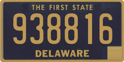 DE license plate 938816