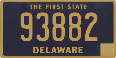 DE license plate 93882