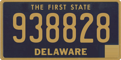 DE license plate 938828