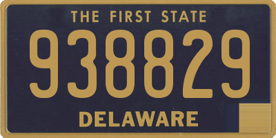 DE license plate 938829
