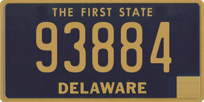 DE license plate 93884