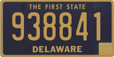 DE license plate 938841