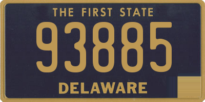 DE license plate 93885