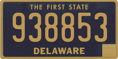 DE license plate 938853