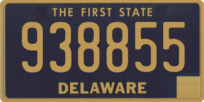 DE license plate 938855