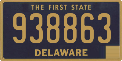 DE license plate 938863