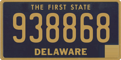 DE license plate 938868