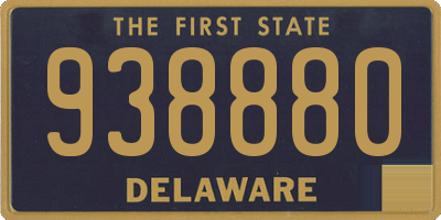 DE license plate 938880