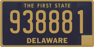 DE license plate 938881