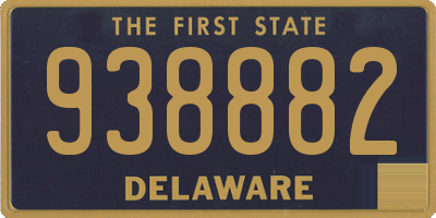 DE license plate 938882