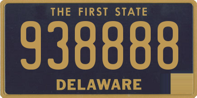 DE license plate 938888