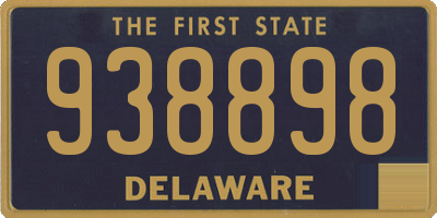 DE license plate 938898