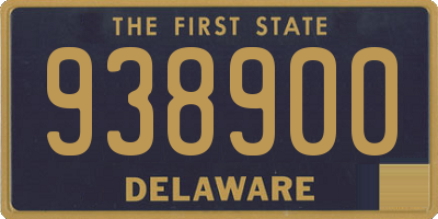 DE license plate 938900