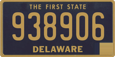 DE license plate 938906