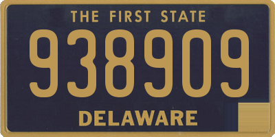 DE license plate 938909