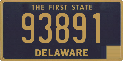 DE license plate 93891