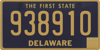 DE license plate 938910