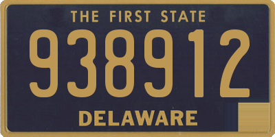 DE license plate 938912