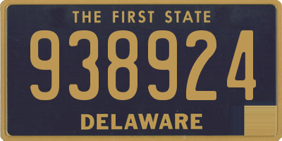 DE license plate 938924