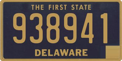 DE license plate 938941