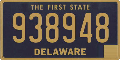 DE license plate 938948